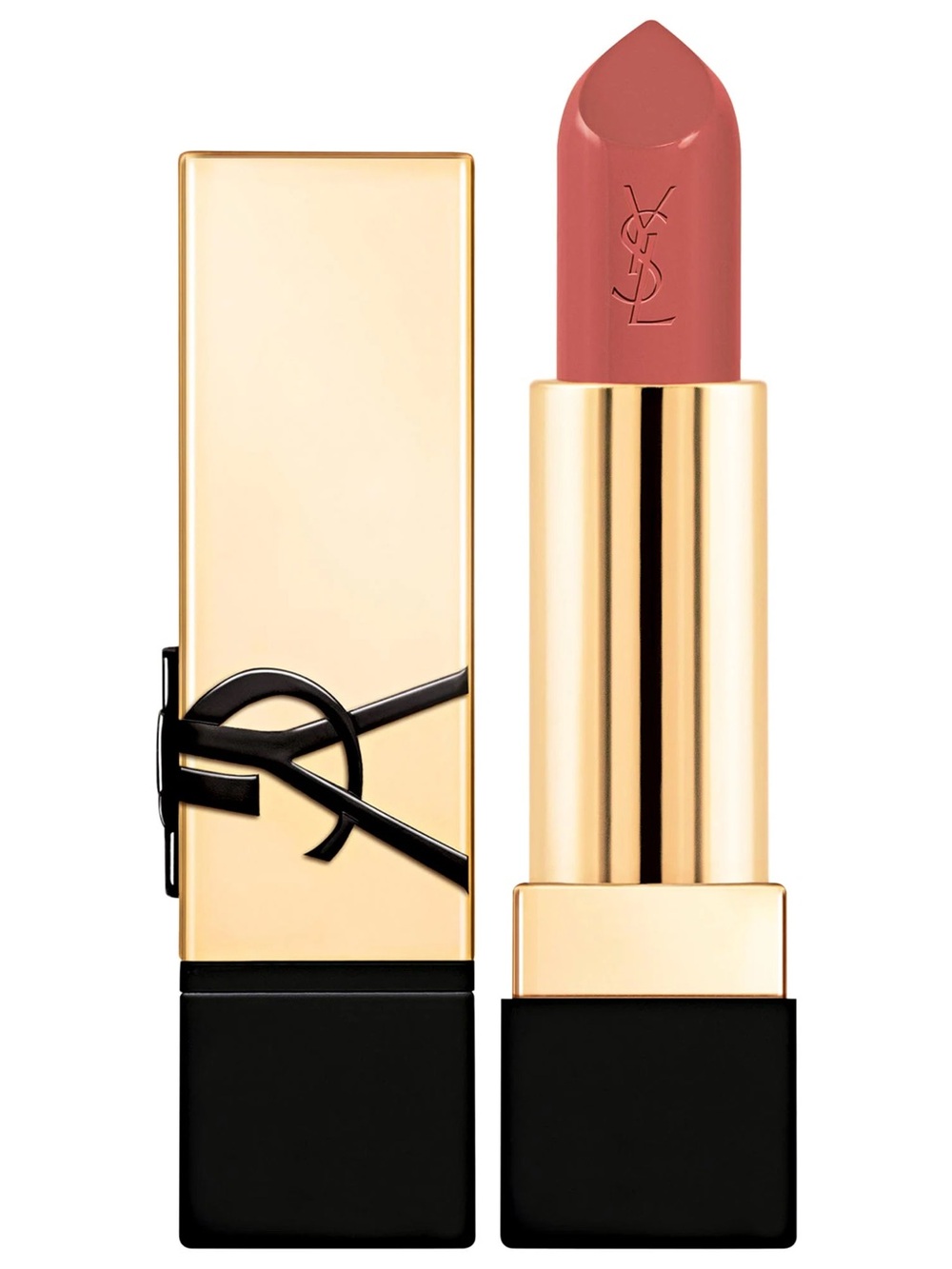 YSL Rouge Pur Couture Caring Satin Lipstick with Ceramides. N12. Nude instinct